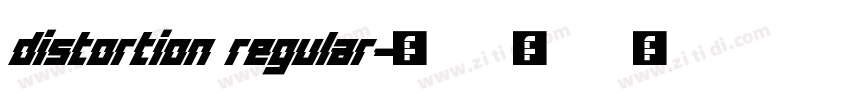 Distortion Regular字体转换